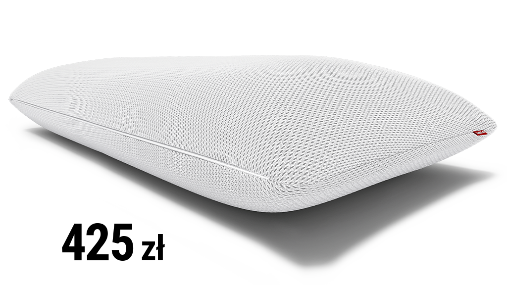 Poduszka wiskoelastyczna. Obok cena 425 zł.
