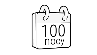 Szyld z napisem 100 nocy.