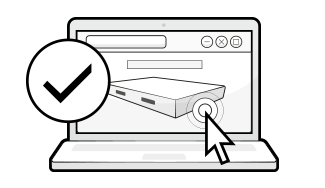 Otwarty laptop z widocznym na monitorze materacem. 